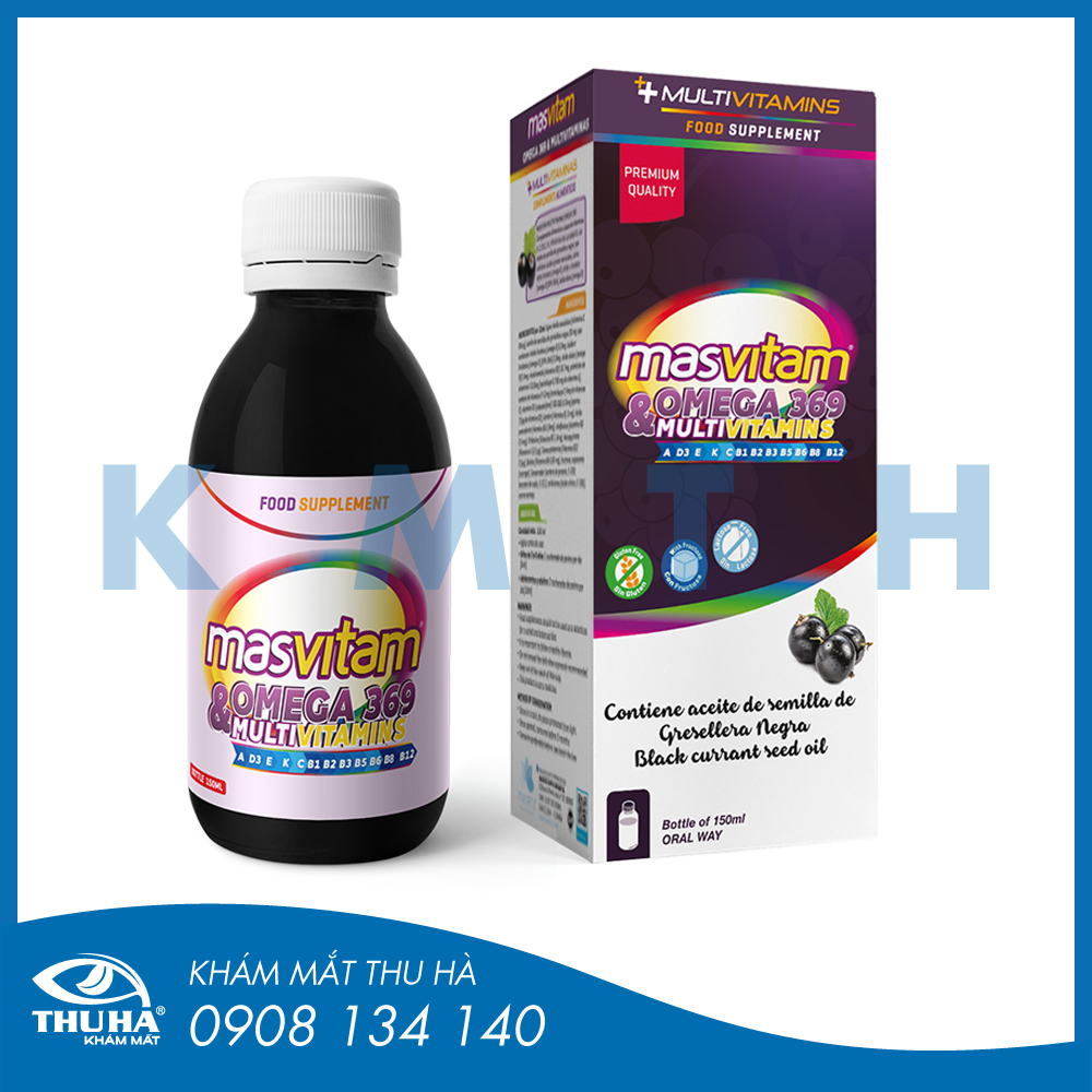 Siro bổ mắt masvitam omega 369 + multivitaminas - chính hãng