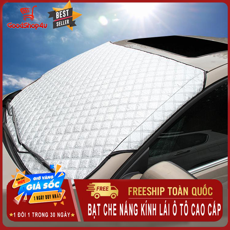 Bạt che nắng kính lái ô tô cao cấp, tấm che nắng 3 lớp giúp chắn nắng, chống nóng, chống xước, thiết kế nhỏ gọn dễ dàng sử dụng-Goodshop4u