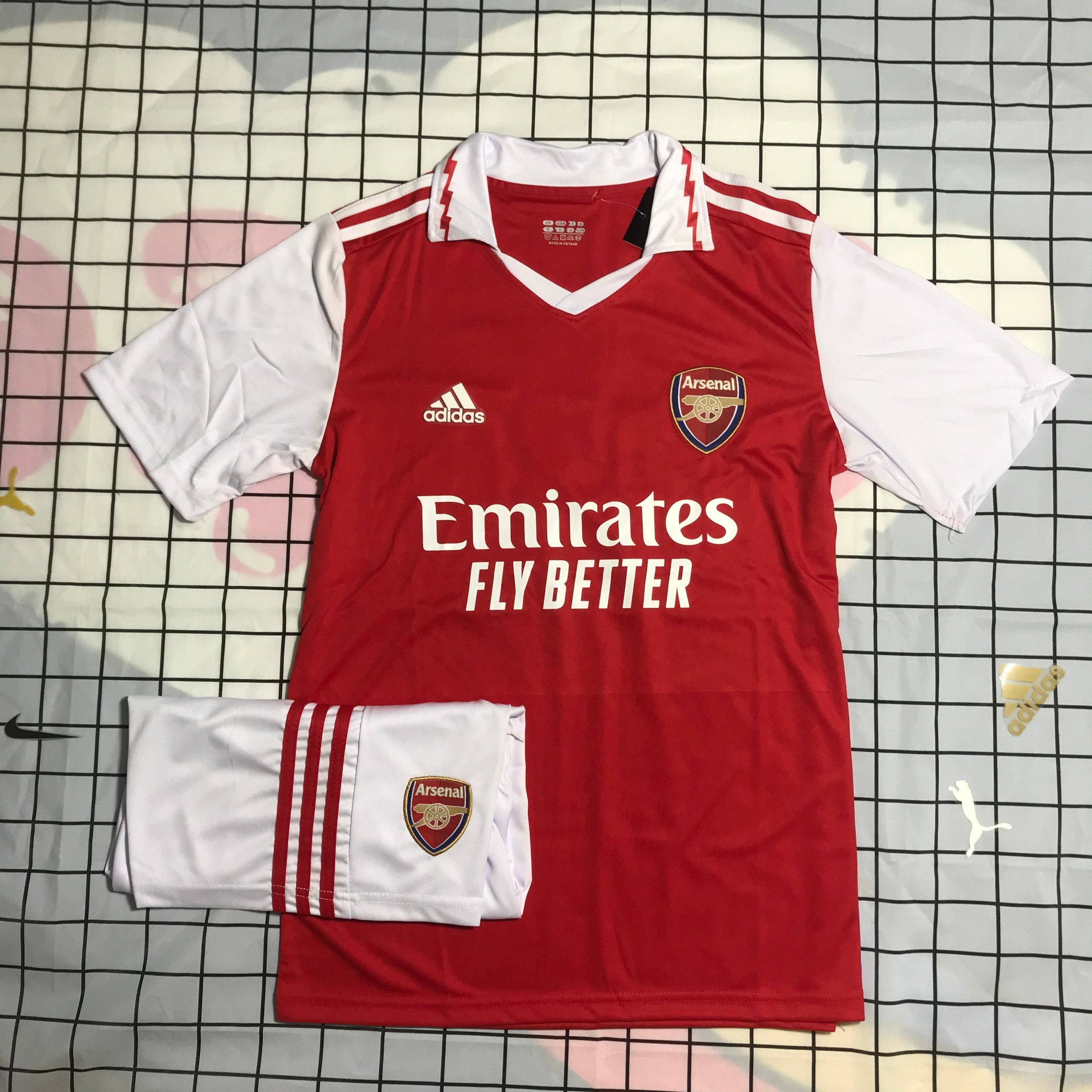 Áo bóng đá-Áo Đá Banh CLB Arsenal - Đỏ-2021 -Thun Thái Cao Cấp