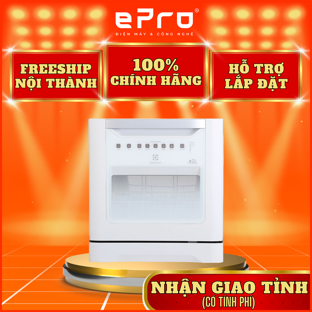 Máy rửa chén mini Electrolux ESF6010BW - Hàng chính hãng
