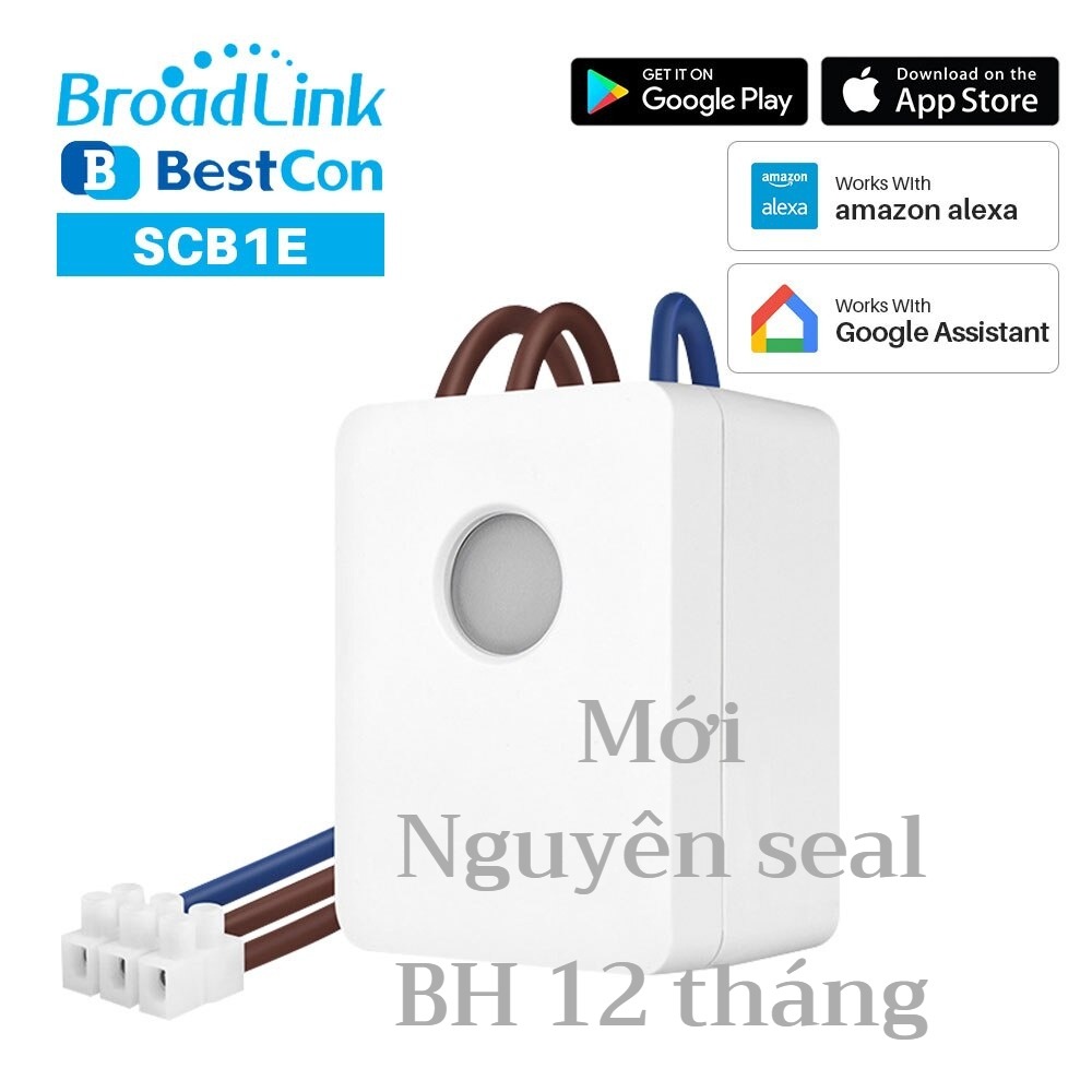 Công tắc Wifi Broadlink Bescon SCB1E 16A 3500W - Điều khiển hẹn giờ thiết bị qua Wifi 4G