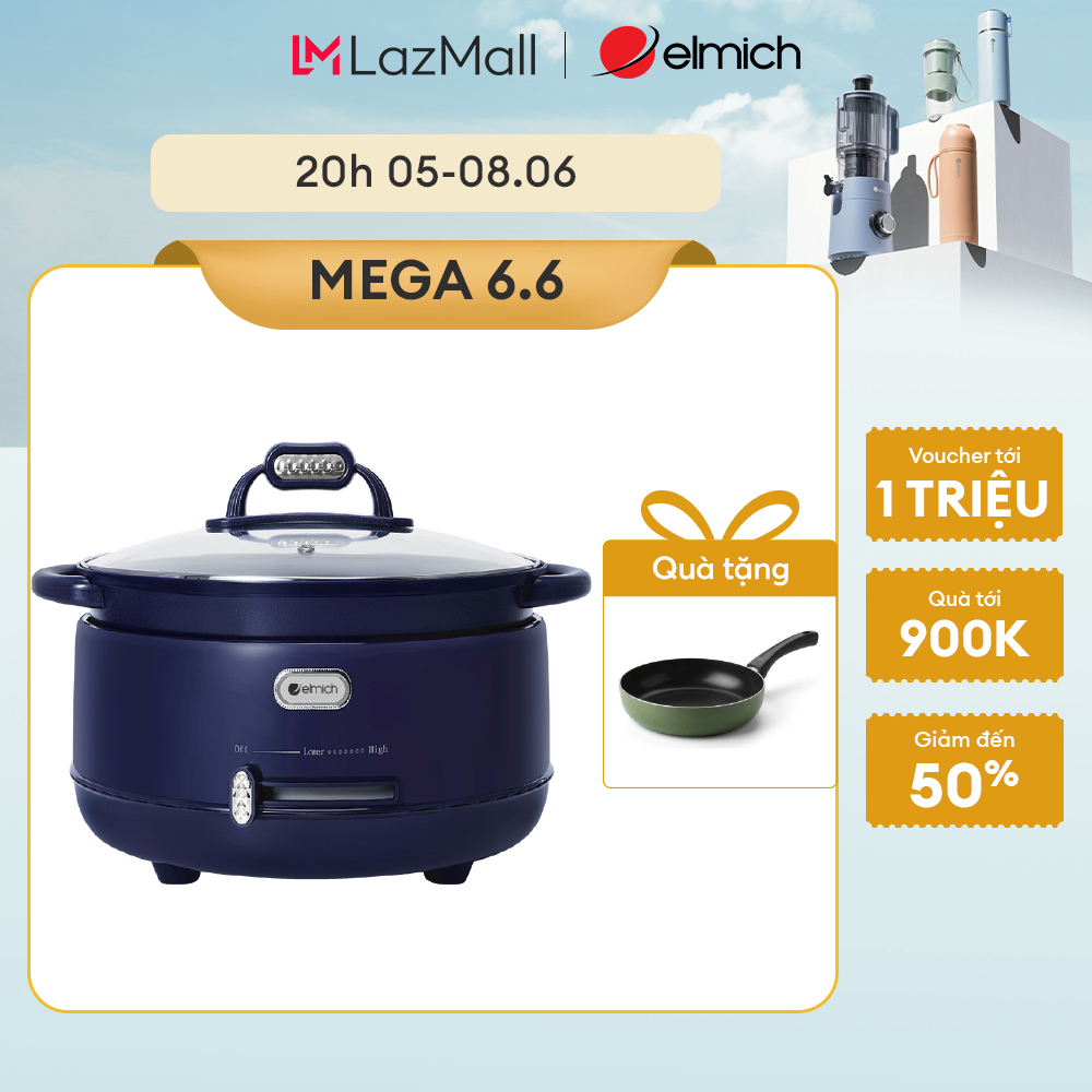 (MEGA 6.6)Nồi lẩu điện Elmich MPE-9177