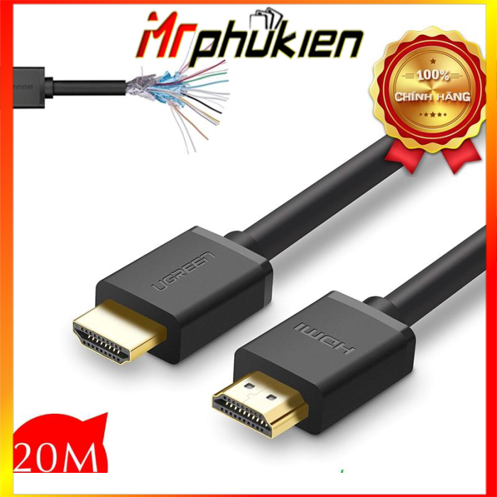 Cáp hdmi dài 20m ugreen 10112 hỗ trợ ethenet 4k 2k - mrcomputer