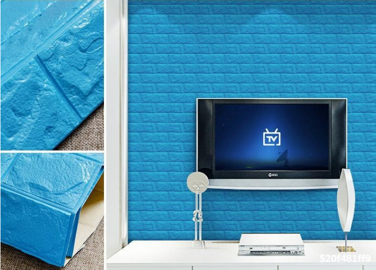 Combo 10 Miếng xốp dán tường giả gạch 3D phong cách Hàn Quốc - khổ