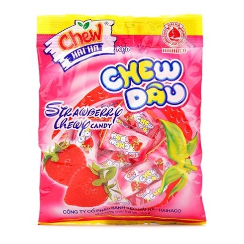Kẹo Chew Mềm Hải Hà Hương Dâu (Gói 90g)