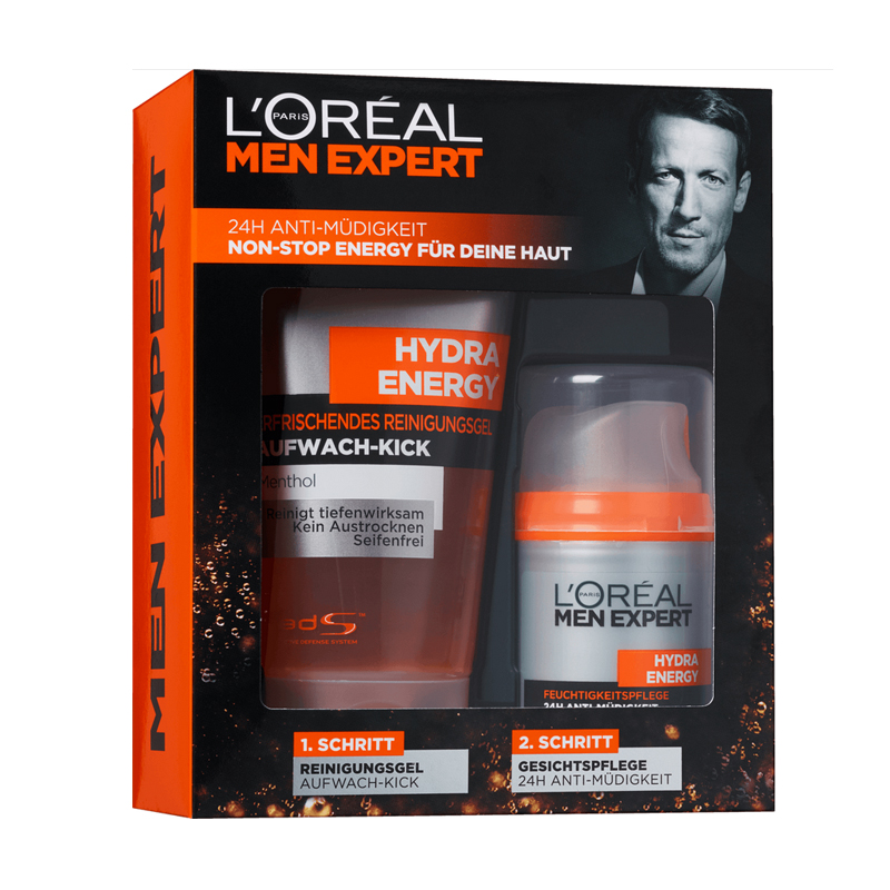 SET SỮA RỬA MẶT VÀ KEM DƯỠNG DA NAM DÀNH CHO DA DẦU MỤN LOREAL MEN EXPERT HYDRA ENERGY - ĐỨC