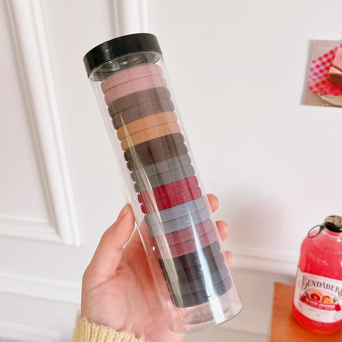 Ống 20 dây thun buột tóc mix màu, dây cột tóc cho bé, dây chun buột tóc nhiều màu.