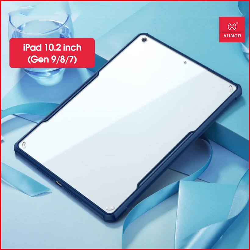 [Giao Hỏa Tốc] Ốp lưng XUNDD iPad 10.2 inch / iPad Gen 9/8/7 (BEETLE SERIES) Chống shock, Mặt lưng trong, Viền TPU - Xanh