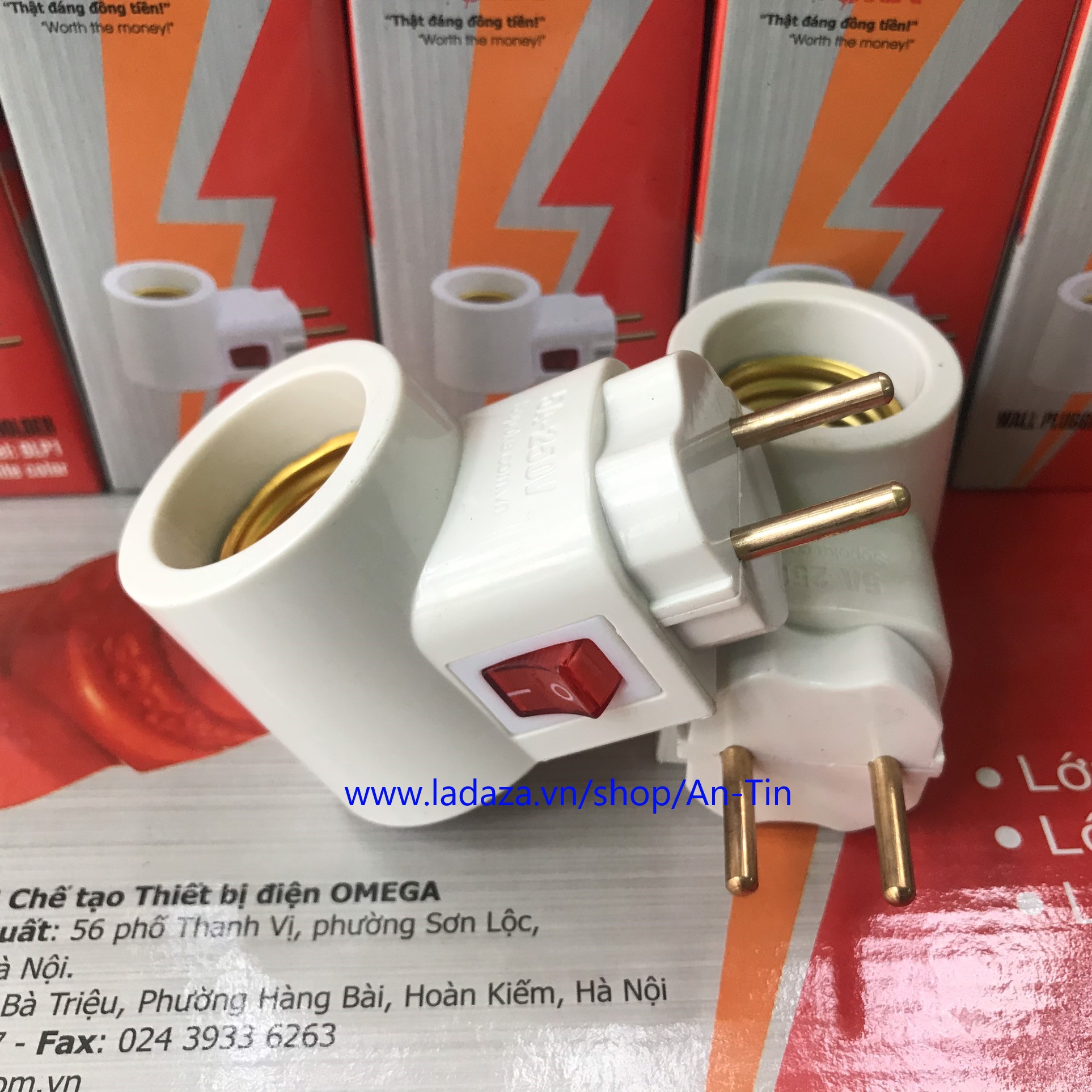 Đuôi đèn liền phích có công tắc Sopoka - Đuôi đèn có công tắc tiện lợi