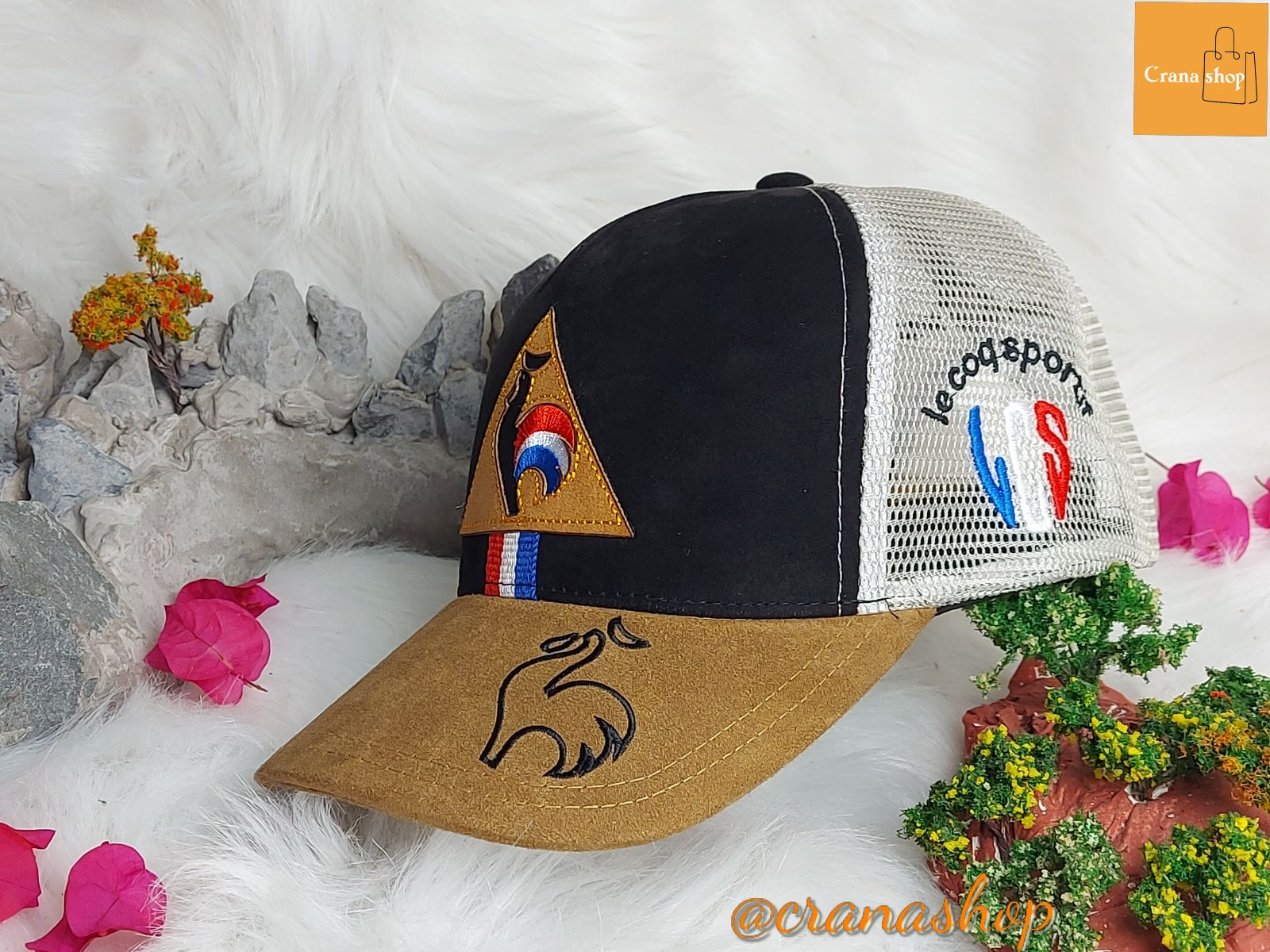 Mũ lưỡi trai con gà dáng thể thao ôm đầu vải da lộn cao cấp phối lưới thoáng mát, shop bao check hàng