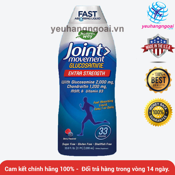 Glucosamine Nước Joint Movement 1000ml của Nature’s Way Mỹ.