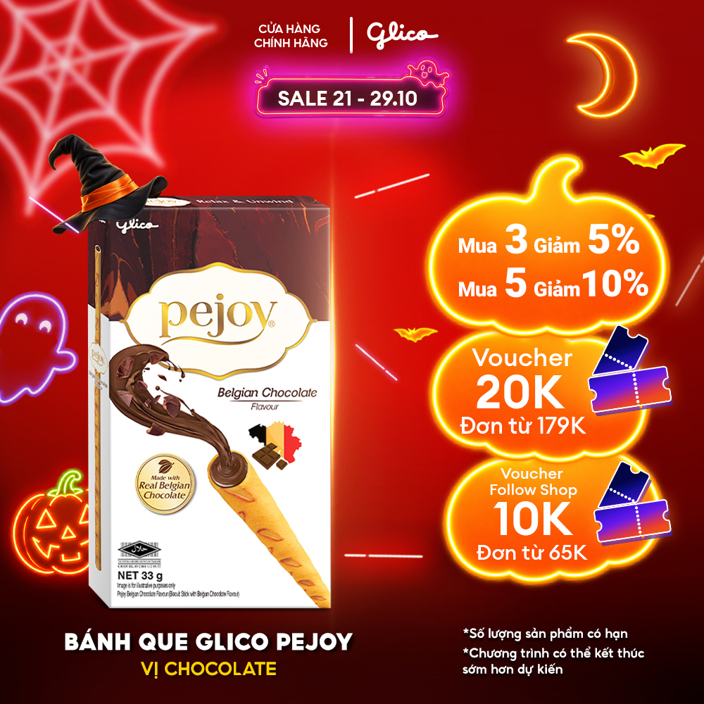 Hộp Lẻ - Bánh que GLICO Pejoy nhân kem Chocolate 33G