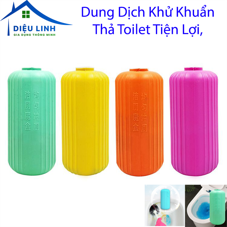  Lọ Thả Bồn Cầu Dung Dịch Khử Khuẩn Thả Toilet Tiện Lợi  Nước Xanh Khử Mùi Cao Cấp  Lọ Nhựa  dieulinhshop 