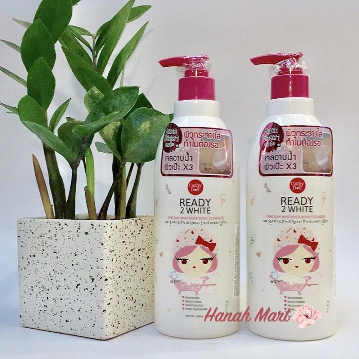 Sữa tắm trắng da cathy doll ready 2 white 450ml thái lan hình cô gái