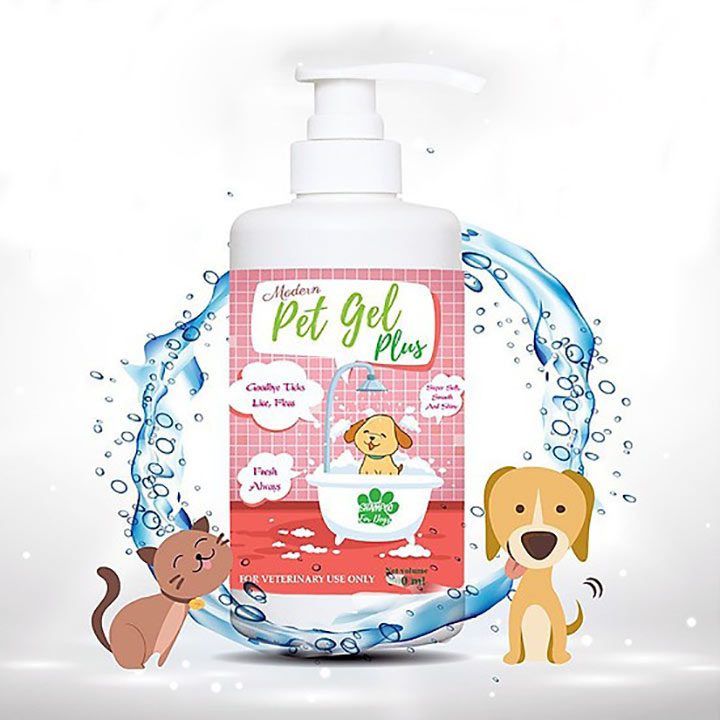 [HOÀN TIỀN 10%]Sữa tắm Modern Pet Gel Plus 500ml chống ve rận - Cutepets