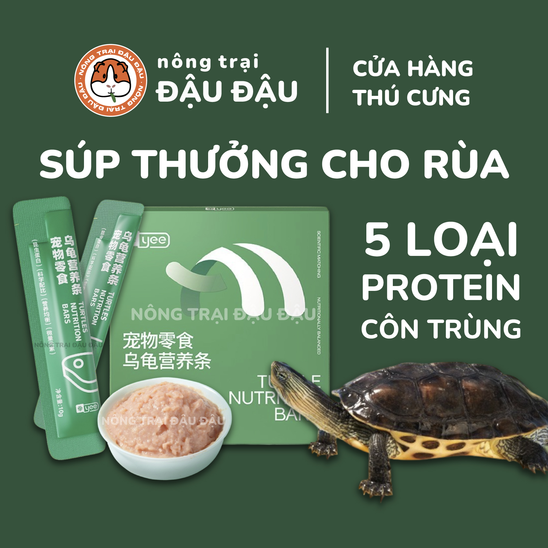 Thức Ăn Cho Rùa Súp Thưởng Cho Rùa Yee Giàu Dinh Dưỡng