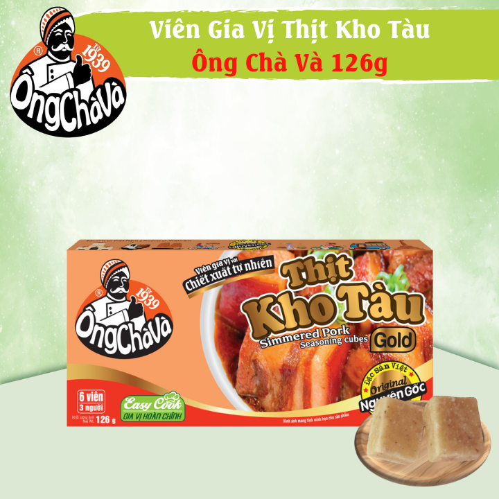 Viên gia vị thịt kho tàu ông chà và 126gr - nấu ngon chuẩn vị không cần nêm nếm