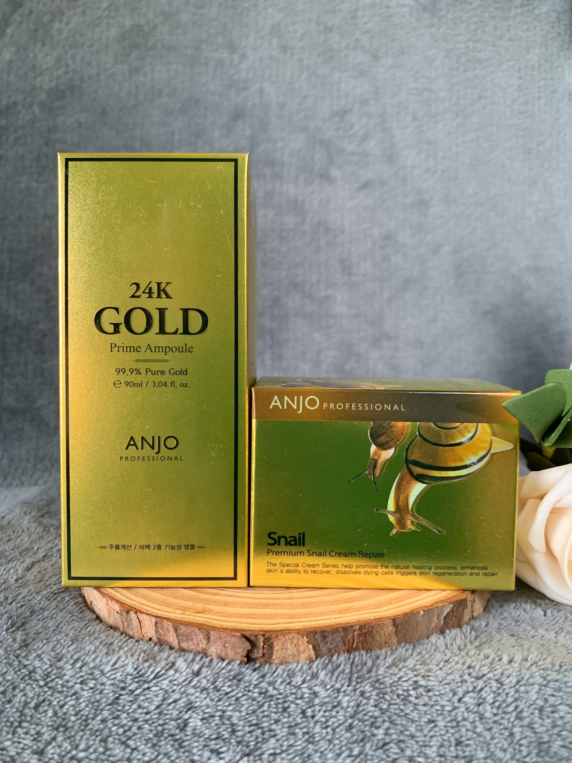 Kem dưỡng ốc sên Anjo 90ML/ Serum tinh chất vàng trắng da Anjo 50ML