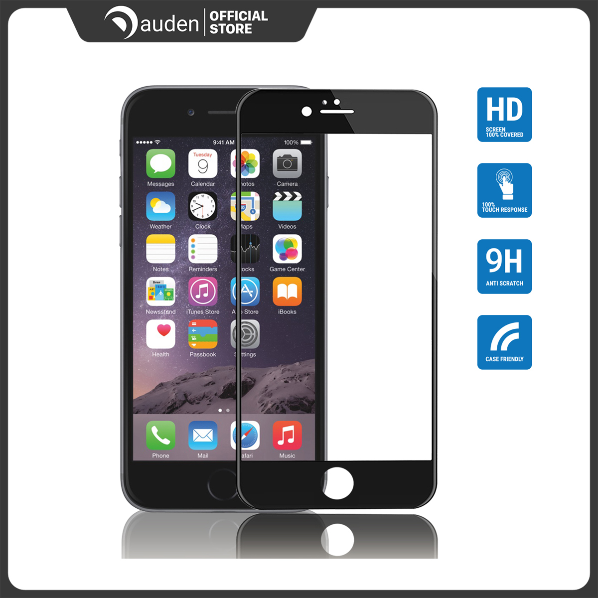 Dán màn hình cường lực full viền Energizer cho iPhone 6 Plus / 6S Plus - ENHTTGPRIP6P