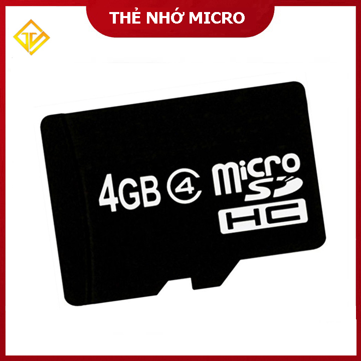 Thẻ nhớ MicroSD Class 10 4GB/8GB/16GB/32GB/64GB - Thẻ nhớ tốc độ cao (Đen)Chính hãng BH 12 Tháng