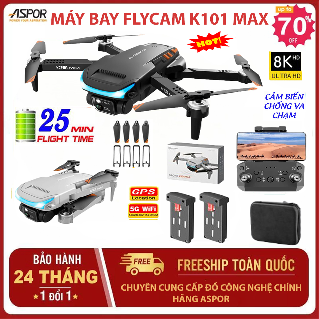 Máy Bay Flycam K101 Max, Drone Camera Mini