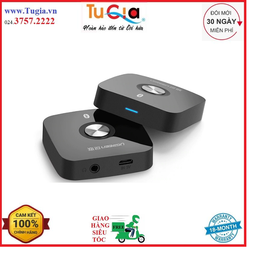 Thiết bị nhận Bluetooth 4.2 cho loa Ugreen 40758 - Hàng chính hãng