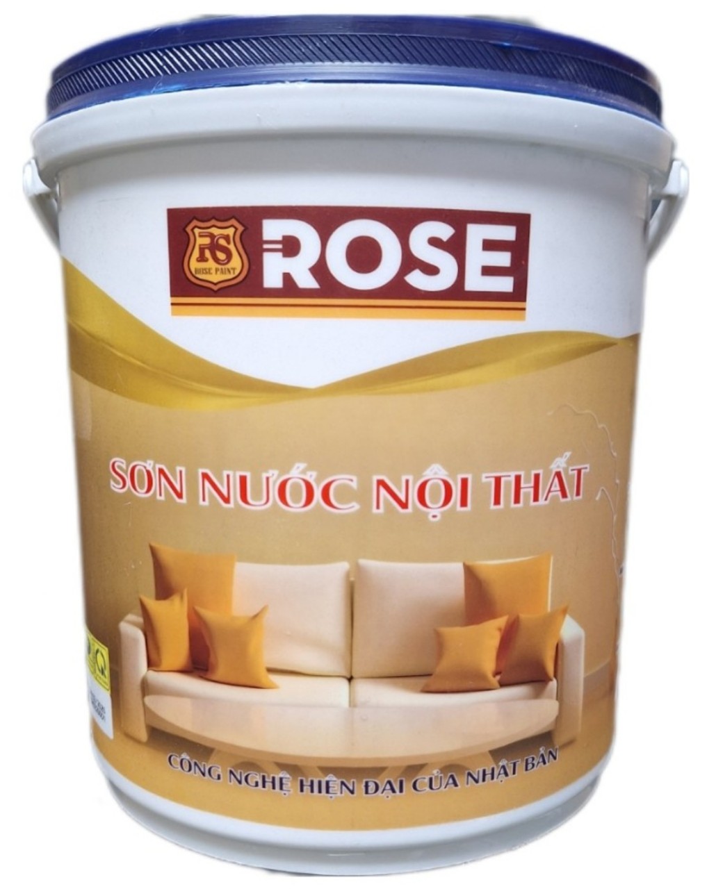 Siêu Rẻ Thùng Sơn Nước Nội Thất Cao Cấp ROSE 5kg/4L Sơn Nước Bền Màu Giá Rẻ Trang Trí Phòng Decor Phòng Ngủ, Phòng Khách, Phòng ăn, Thay Giấy Dán Tường