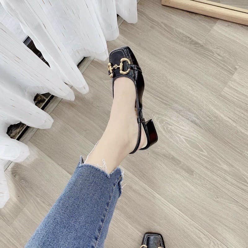 Giày boots cổ lửng da mềm
