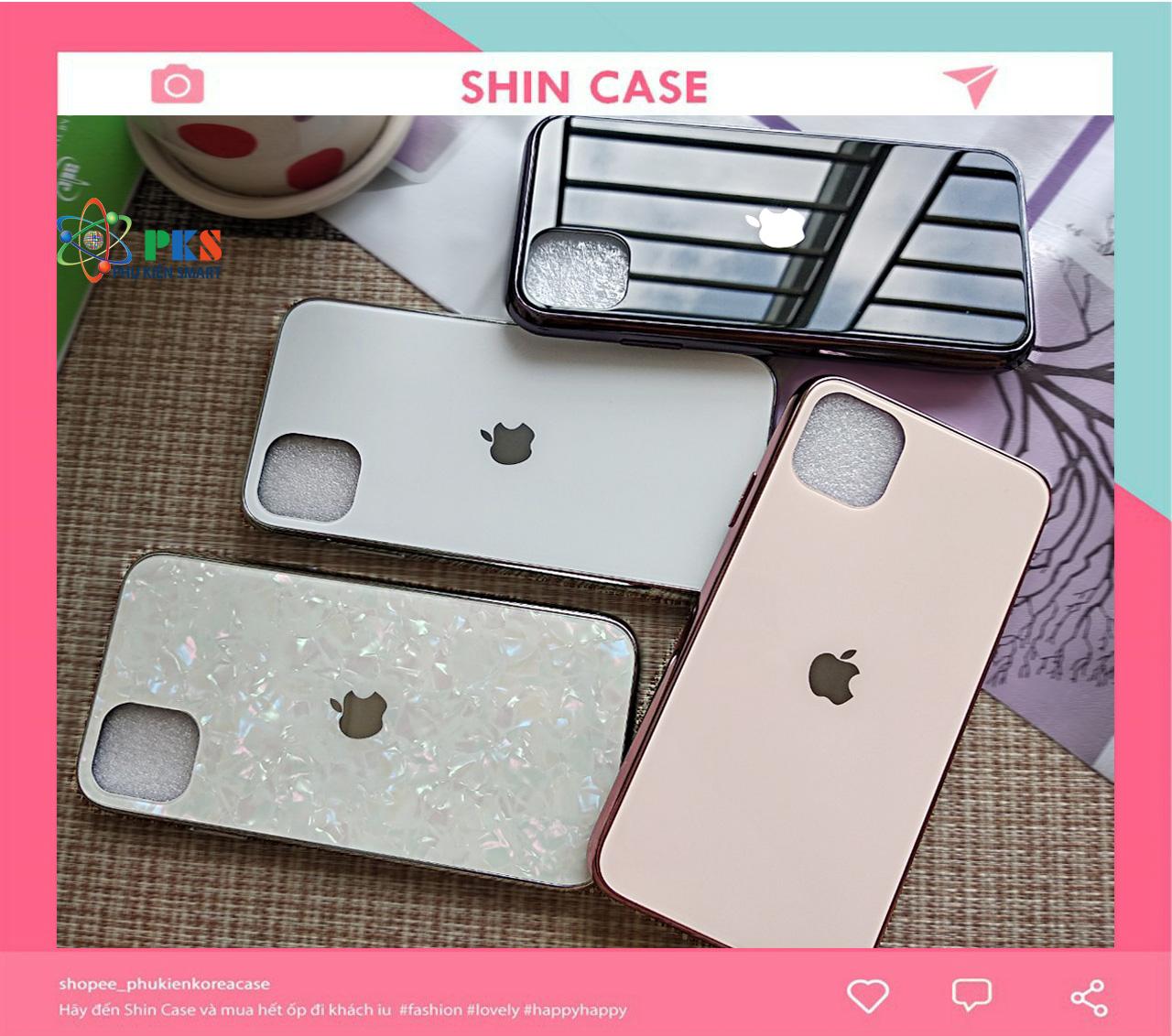 Ốp lưng iphone 11/ ip11 pro viền silicon mặt lưng mika sáng bóng