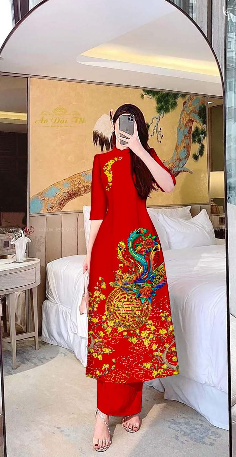 [HCM]ÁO DÀI CÁCH TÂN - ÁO DÀI CÁCH TÂN BIGSIZE -  ÁO DÀI CÁCH TÂN MẪU MỚI NHẤT CHẤT VẢI TẰM LỤA CAO CẤP CO GIẢN NHẸ CÓ SIZE LỚN