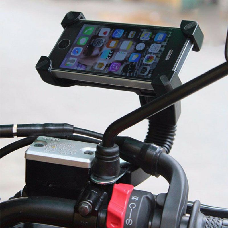 Kẹp Điện Thoại 4 góc gắn xe máy, siêu chắc chắn, chống rung
