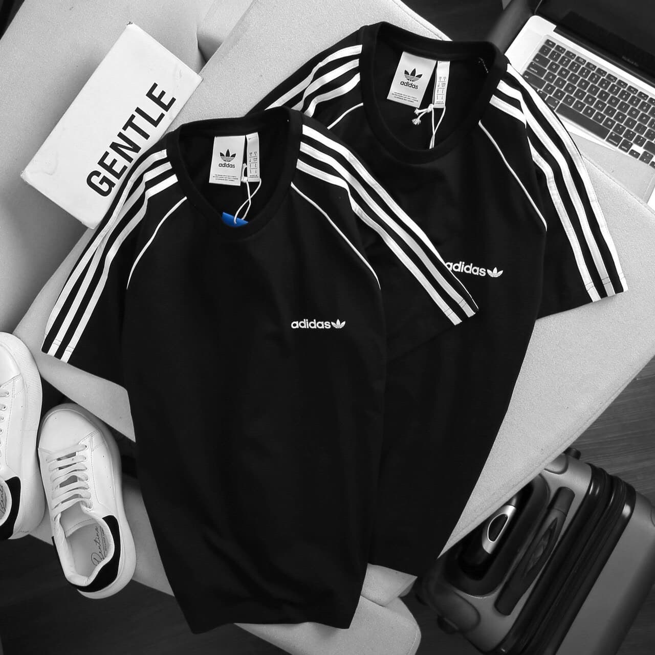 ⚡Freeship⚡Bộ quần áo thể thao nam, bộ adidas nam mùa hè vải gió mềm mịn co dãn tốt