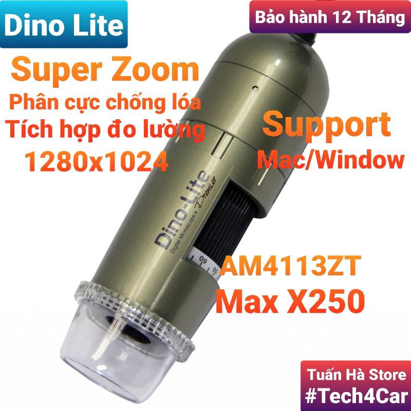 Kính hiển vi điện tử Dino Lite, AM4113ZT, phân cực chống lóa, hành chính hãng