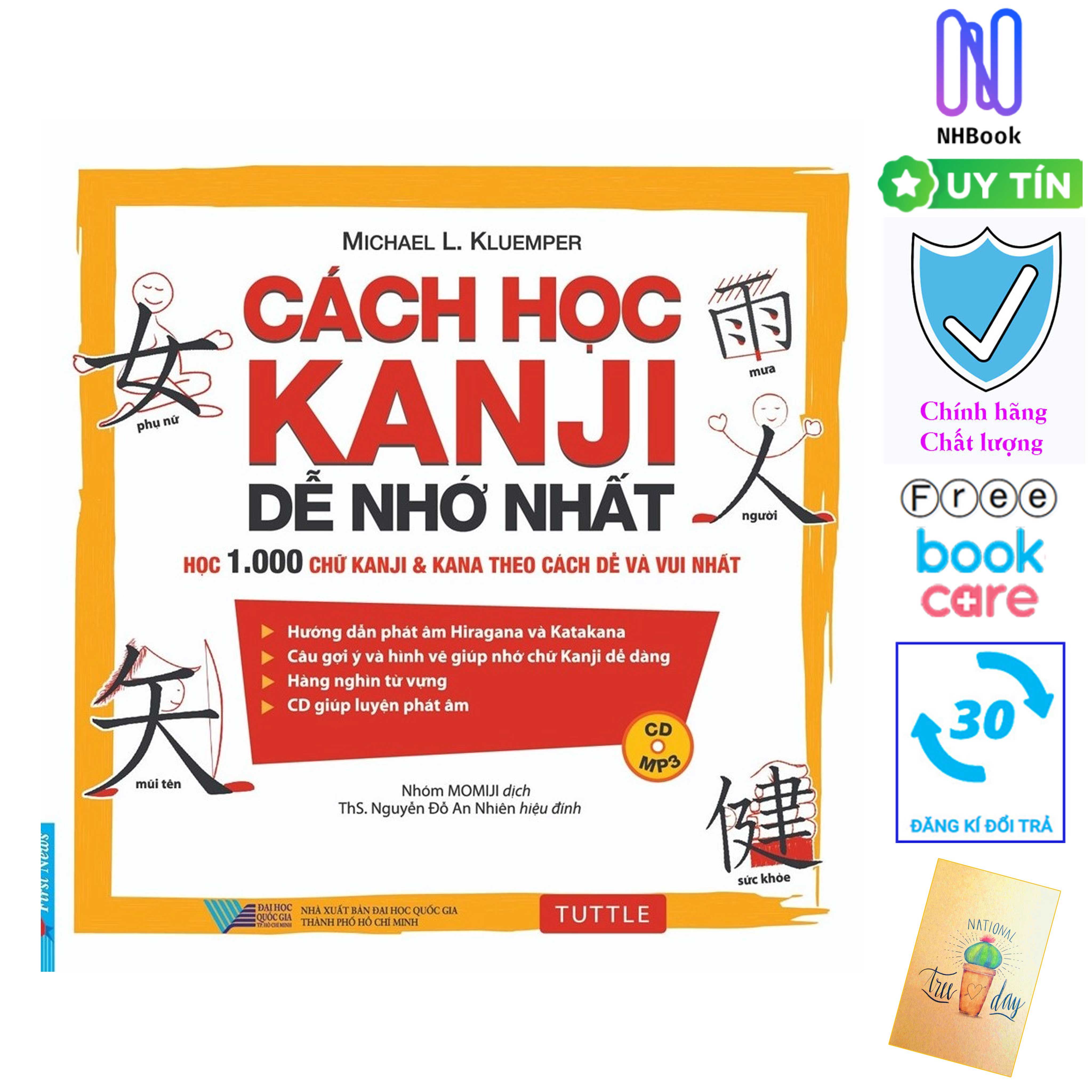 [ Free Book Care + Quà 10k ] - Sách chính hãng bảo hành - NHBook -Cách Học Kanji Dễ Nhớ Nhất (tặng kèm 1QR) - Tặng Kèm Sổ Tay 10k