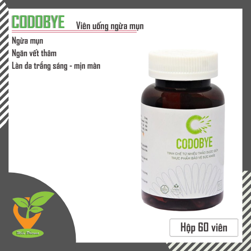 [HCM]Viên uống CODOBYE [Hộp 60 viên] - Ngừa mụn kiềm dầu kiểm soát nhờn