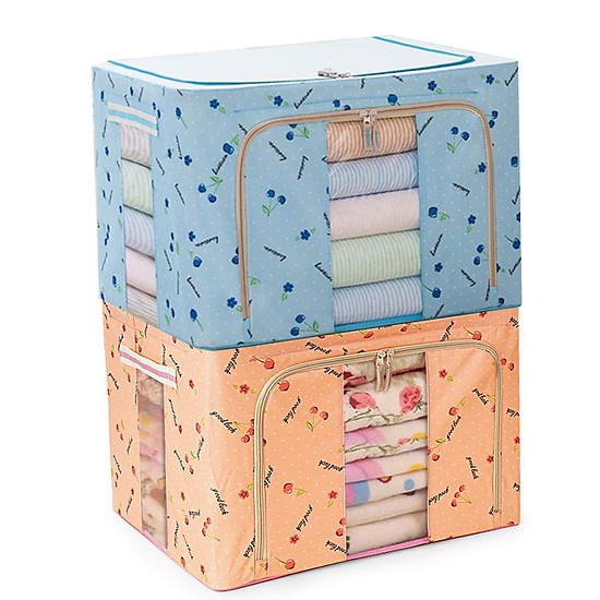 Túi Đựng Chăn Màn Khung Sắt Cao Cấp Chính Hãng Amalife - Túi Đựng Quần Áo Khung Thép Chịu Lực Gấp Gọn