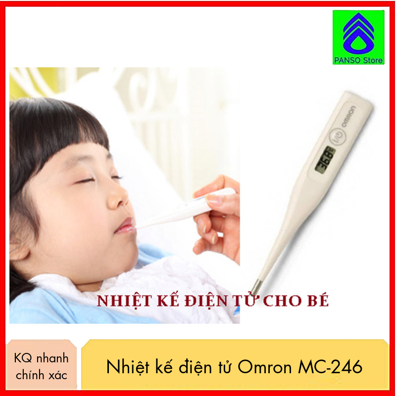 Nhiệt kế điện tử, Nhiệt kế đo nhiệt độ cơ thể cho nhanh kết quả chính xác hãng OMRON - MC246