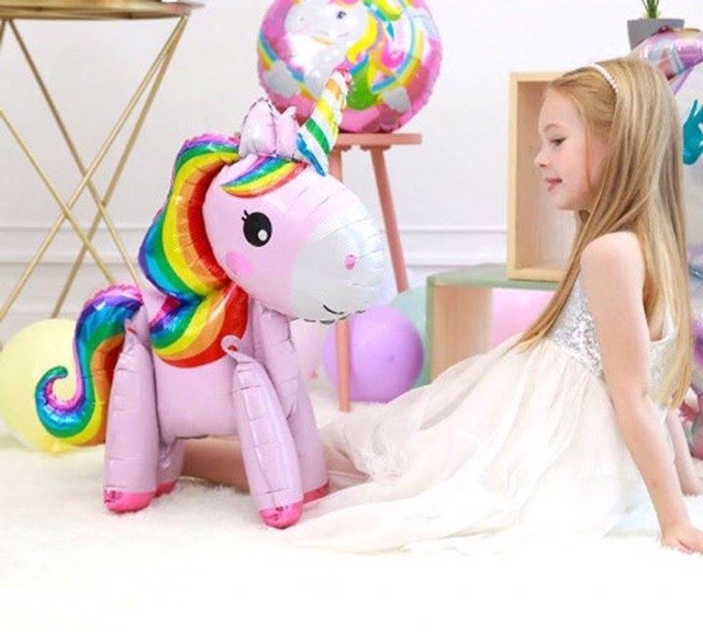 Bóng ngựa Pony 4D trang trí tiệc cho bé