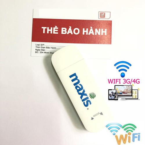 USB phát Wifi 3G 4G Maxis ZTE MF70, đa mạng,siêu tốc