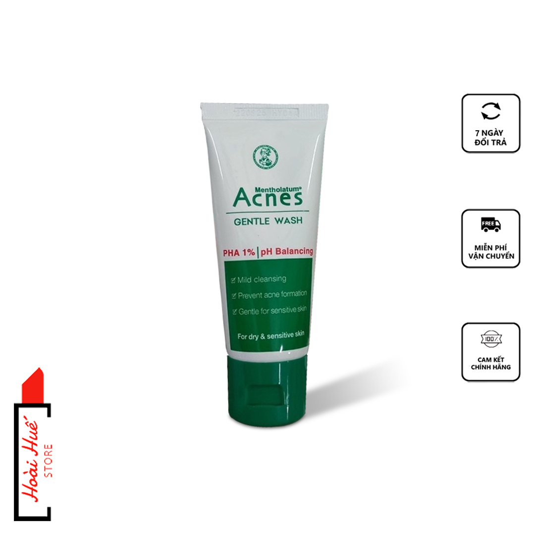 Combo 3 tuýp sữa rửa mặt Acnes cho da mụn Gentle Wash -Hàng khuyến mãi 25g
