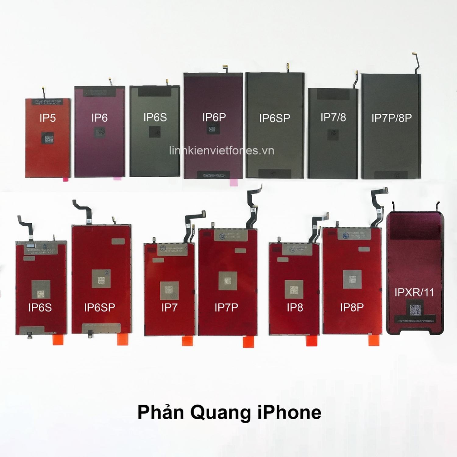 Lót phản quang điện thoại 6, 6p, 6s, 6sp, 7, 8, 7p, 8p, xr, 11