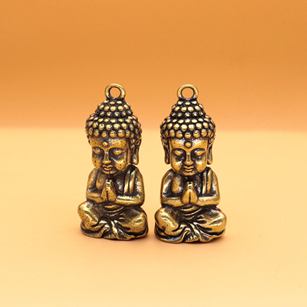 Móc khóa tượng hình hình đức phật ngồi thiền may mắn bền đẹp.