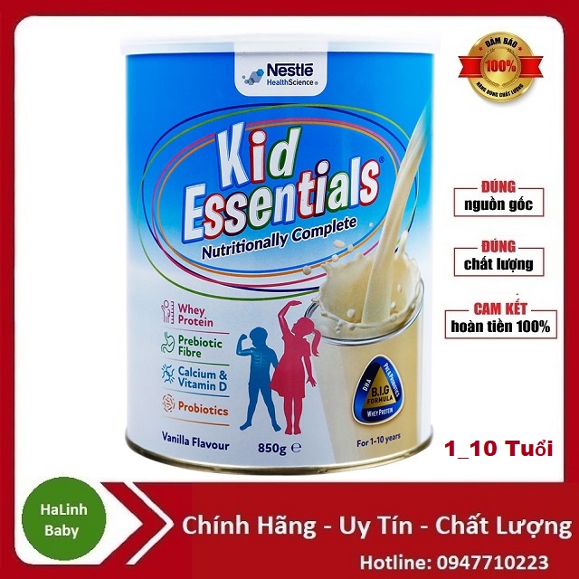 Sữa Kid Essentials Kidessentials Úc 850g