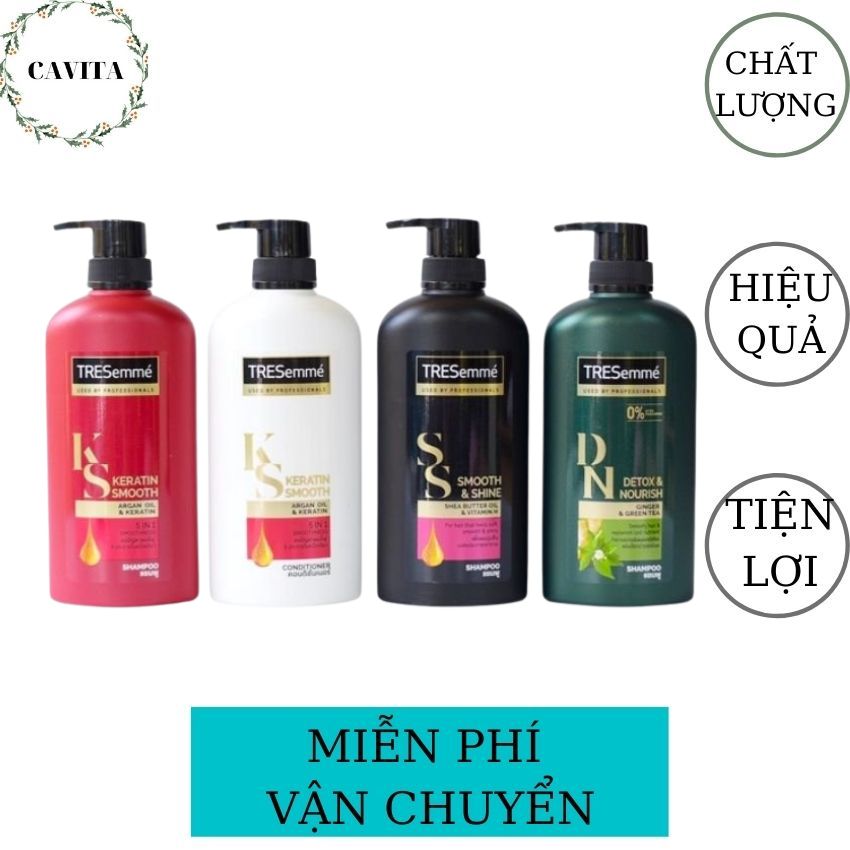 [FREESHIP] Dầu Gội Tresemme Thái Lan CAVITA giúp tóc suôn mượt, chắc khỏe, giảm gãy rụng, giảm gàu-450ml -400ml