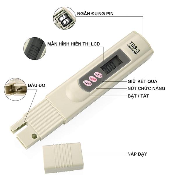 Bút đo lường chất lượng nước sạch bể cá dung dịch thủy canh dts 03
