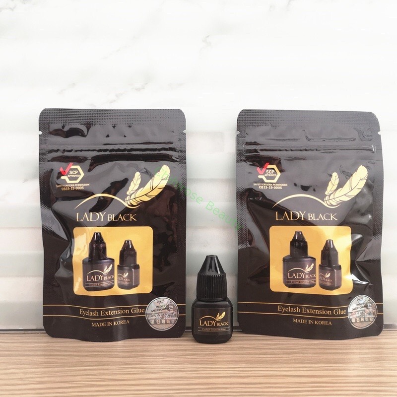 Keo nối mi Lady Black chính hãng HÀN , dụng cụ nối mi volume, tạo fan, mi tập nối, classic, chuyên dụng mi giả.