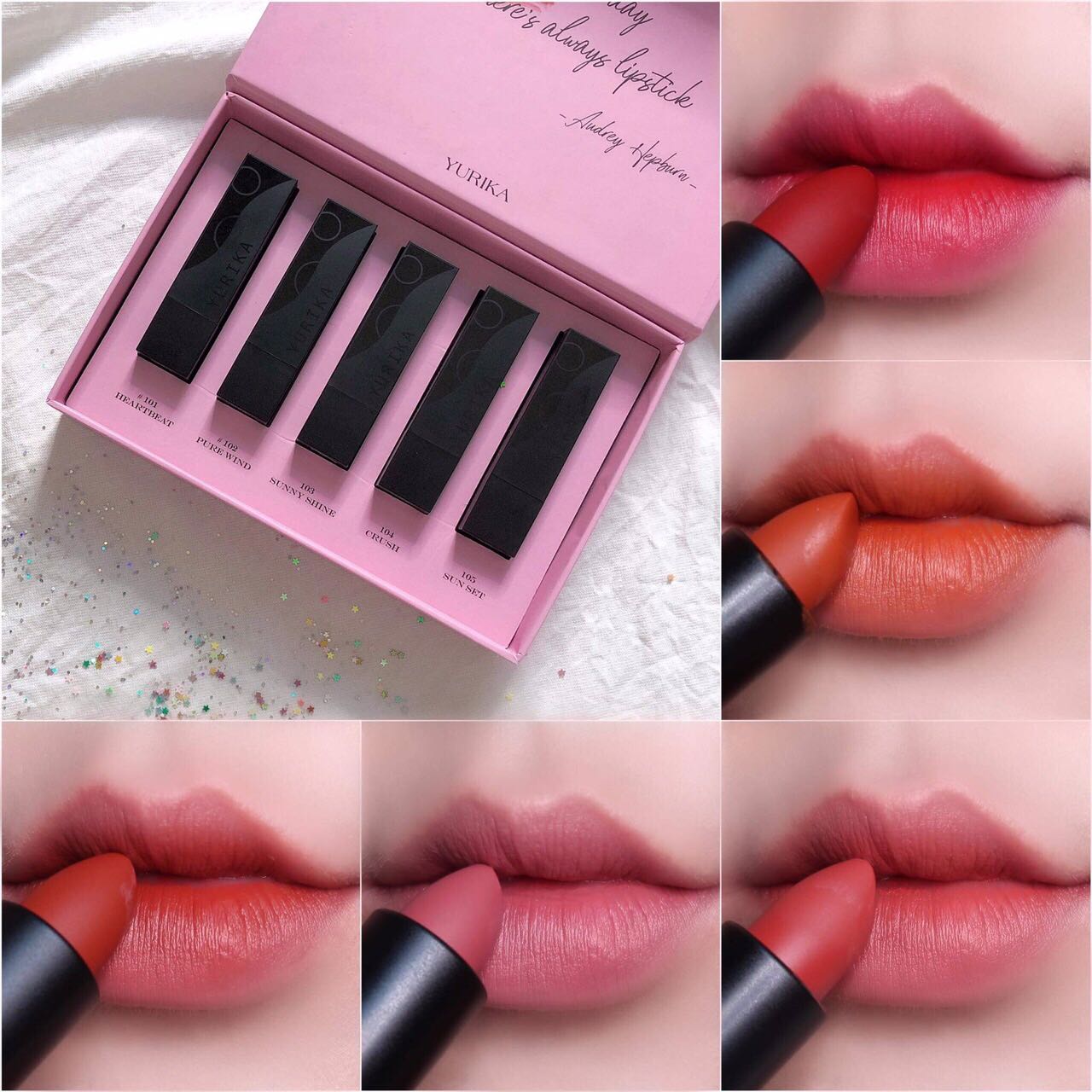 [HCM]Son môi lì Yurika không chì không khô môi xuất xứ Nhật Bản chính hãng