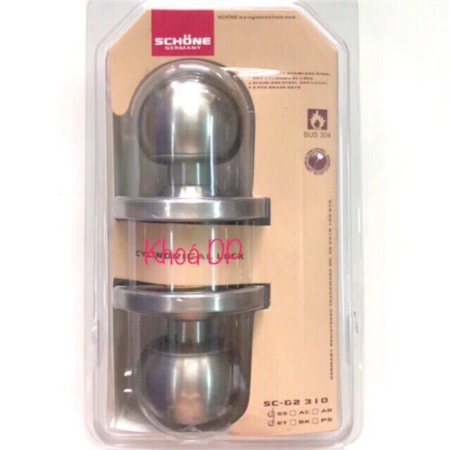 Ổ khoá tay nắm phòng SCHONE  hàng đài loan inox 304