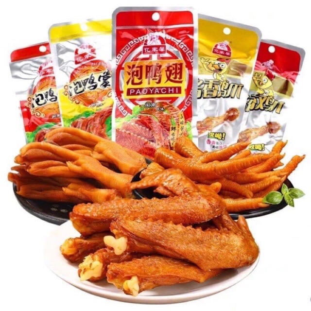 Chân gà ,vịt / cánh vịt tứ xuyên - 32g - chân gà vàng qđ
