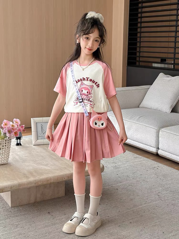 Set of Cute Skirts for Girls of All Sizes from 10 to 48kg, Soft Cotton Fabric Without Lining and No Bag Included - 1